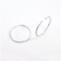 Orecchini Domar Gioielli Donna Orecchino cerchio argento 925 con zirconia cubica in Argento Cubic Zirconia EZC121035